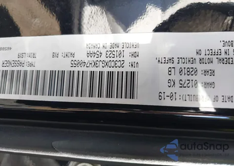 2019 Dodge Charger Scat Pack from USA, damaged, VIN 2C3CDXGJ3KH740055